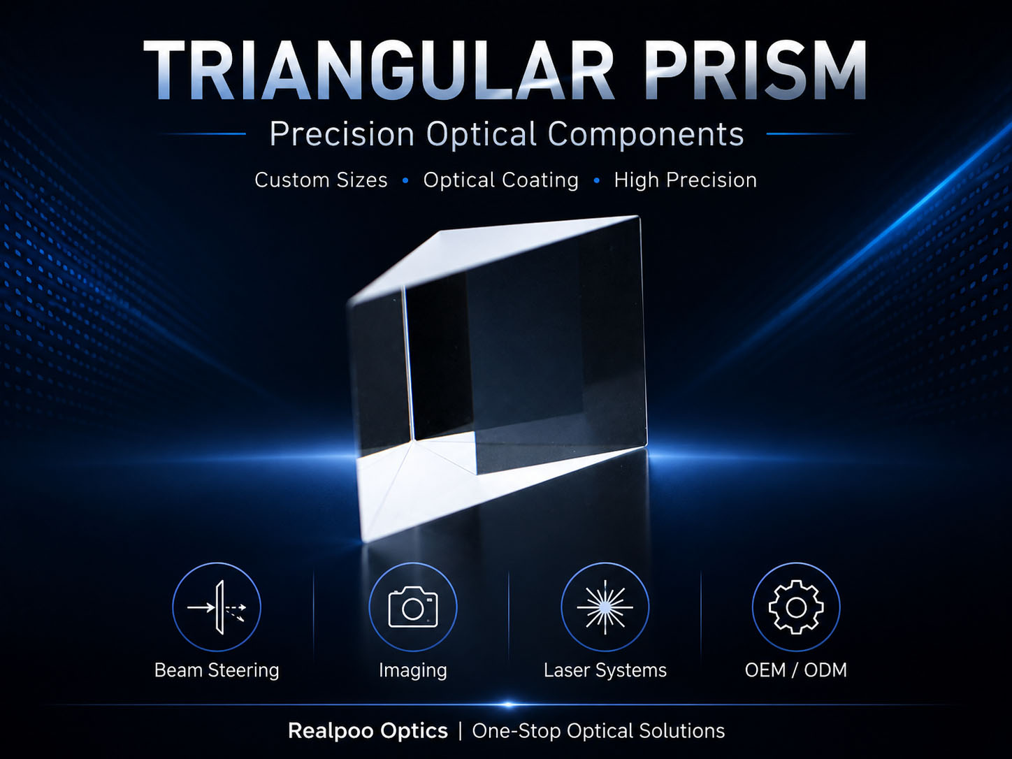 Triangular Prism for Precision Optical Systems